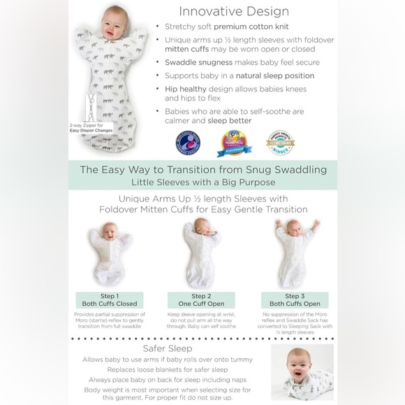 Amazing Baby Swaddle Sack | Size Medium | 14-21lbs - Picture 6 of 7